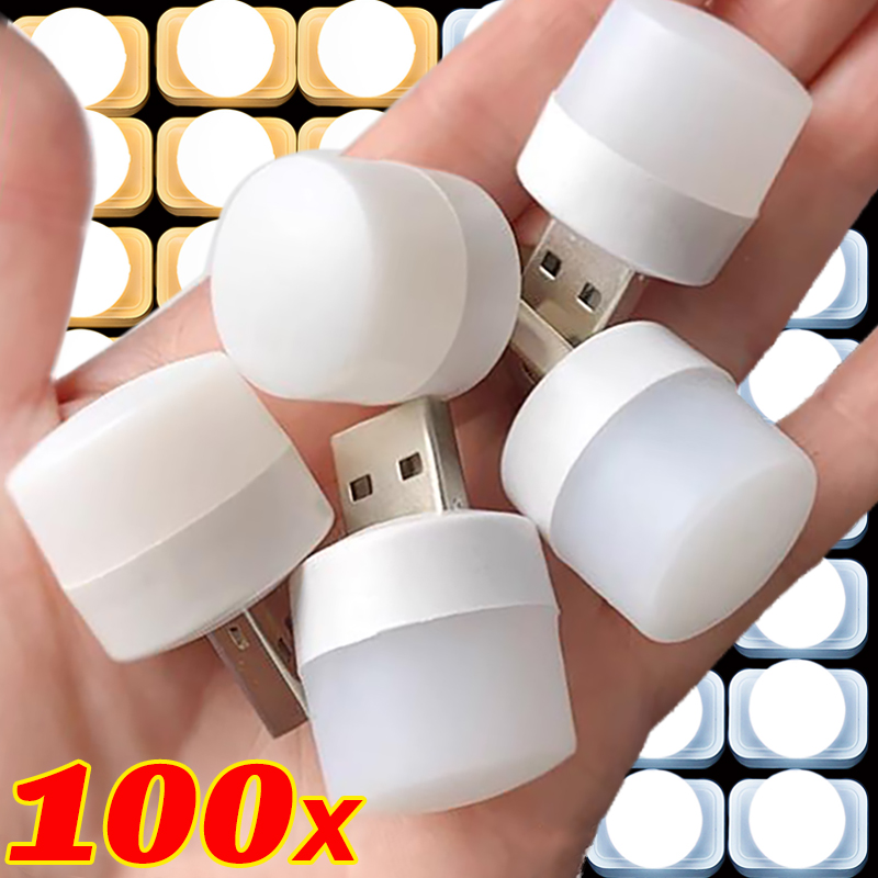 Photography Lighting Book - 100-1PCS Portable Mini Night Lights USB