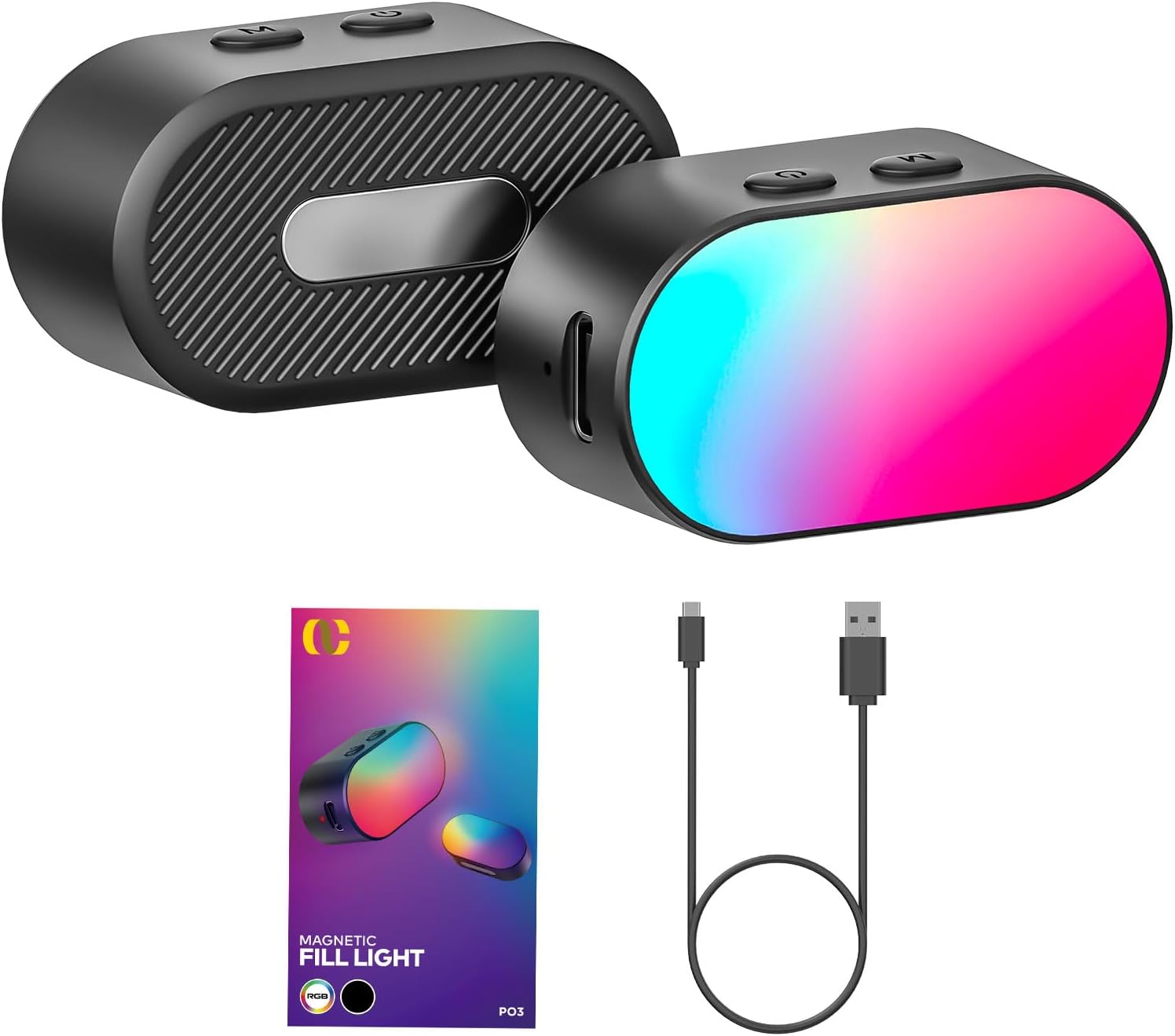 Photography Lighting Equipment - AOCHUAN Mini RGB Magnetic Fill Light