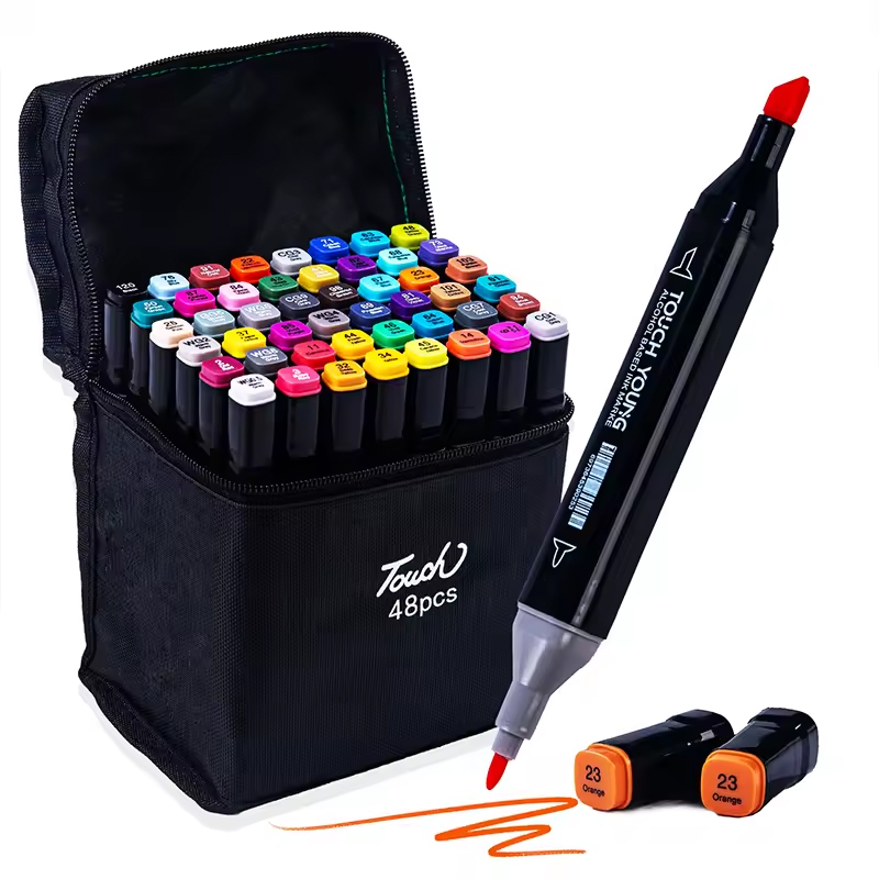 Coloured Gel Set - 48 Colour Double Headed Oily Marker