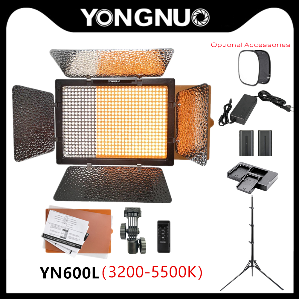 Photography Lighting Options - Yongnuo YN600L LED Video Light 3200K-5600K