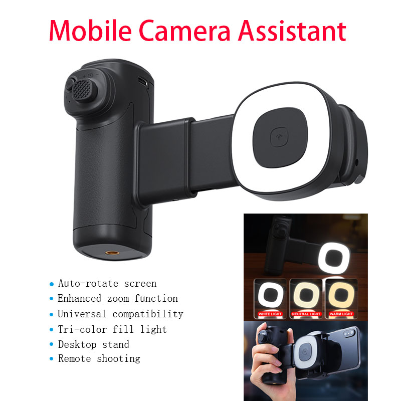 Photography Mobile Lighting - Bluetooth Selfie Handle with Fill Light