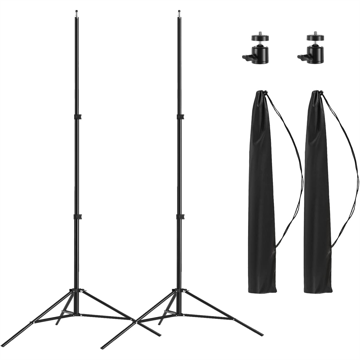 Photography Lighting Reference - 2 Pack Aluminum Photography Tripod Stand