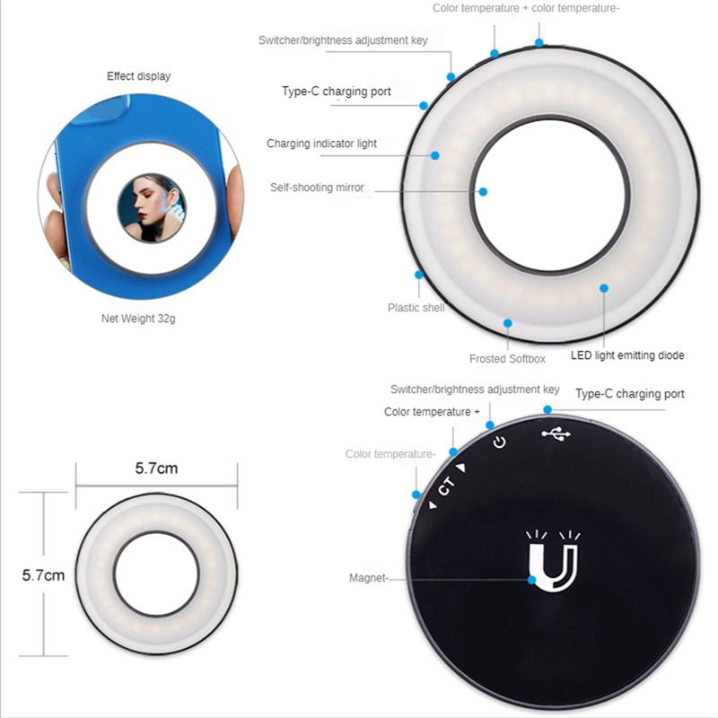 【24H-SALE!】Mini Fill Light Mob - Photography Mobile Lighting ulasan dan harga