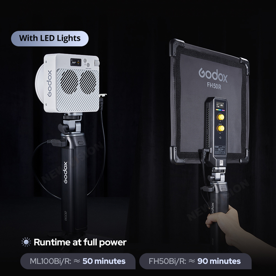 Godox BG02 95Wh Power Bank Bat - Photography Lighting Equipment ulasan dan harga