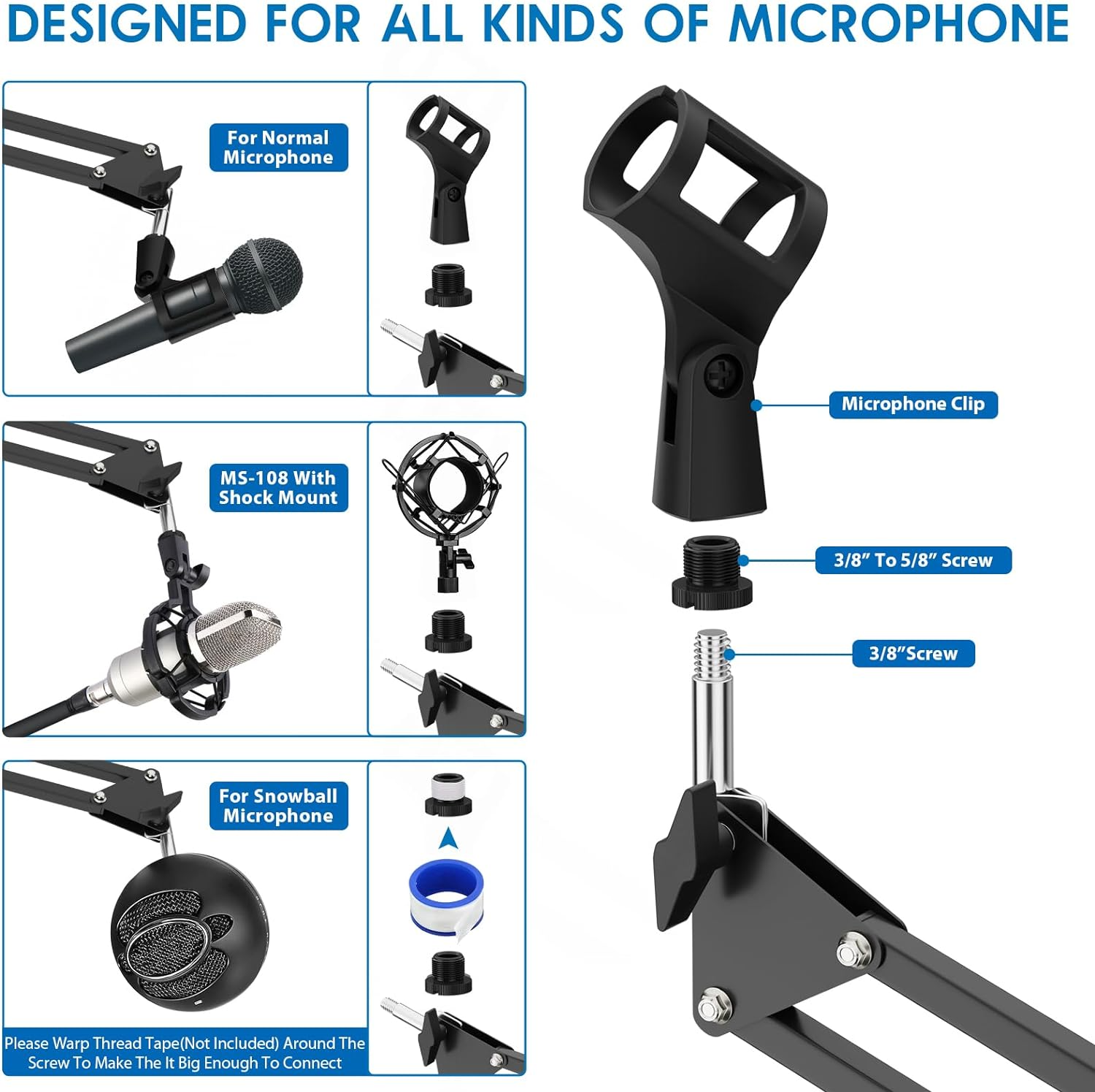Articulated Arm Microphone Sta - Boom Arm Stand ulasan dan harga