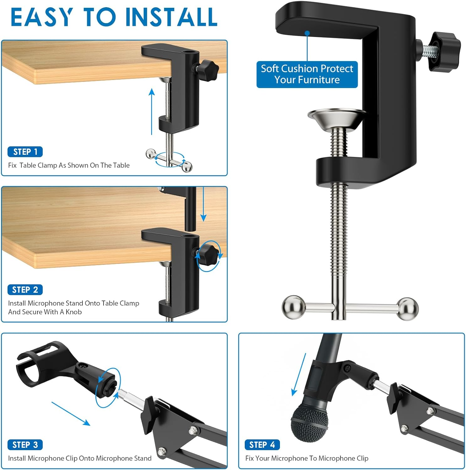 Articulated Arm Microphone Sta - Boom Arm Stand ulasan dan harga