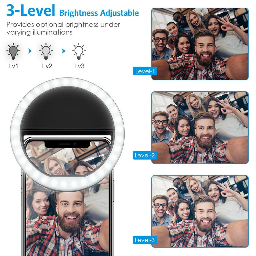 USB Charging LED Selfie Ring L - Photography Lighting Equipment ulasan dan harga