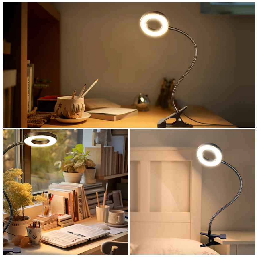 48 LEDs Clip on Desk Lamp 360° - Photography Lighting Book ulasan dan harga