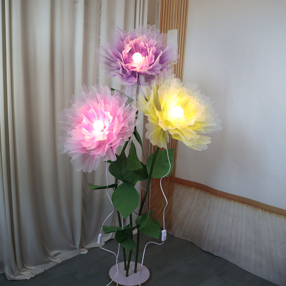 NEW 3D Flower Lights Fabric Ha - Photography Lighting Layout ulasan dan harga