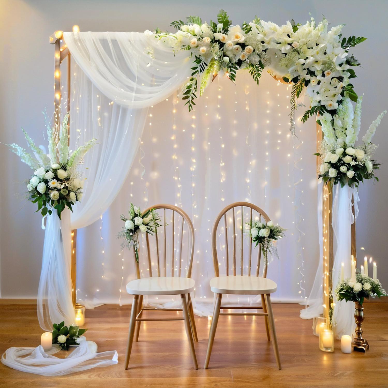 Tulle Backdrop Curtains, Optio - Photography Lighting Options ulasan dan harga