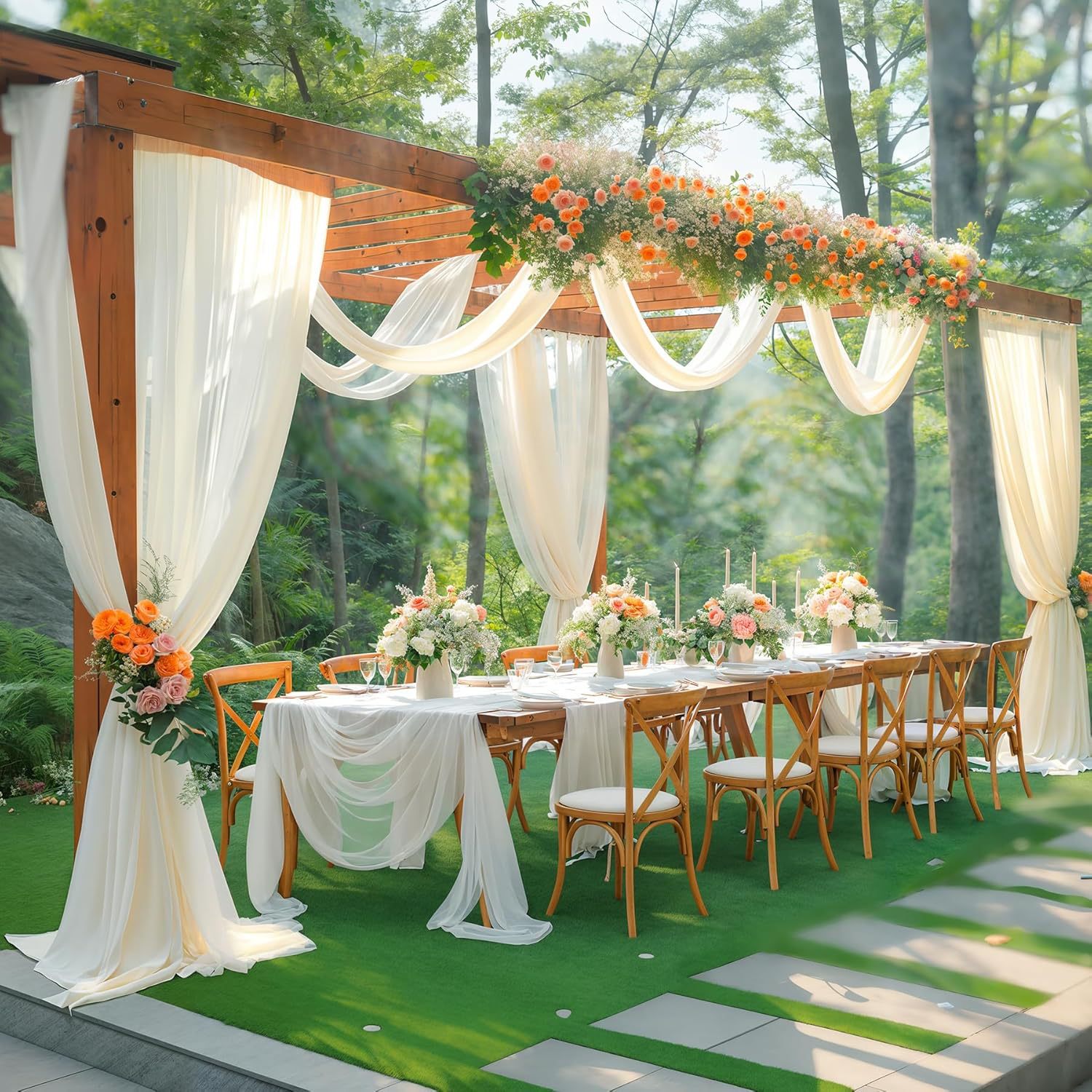Tulle Backdrop Curtains, Optio - Photography Lighting Options ulasan dan harga
