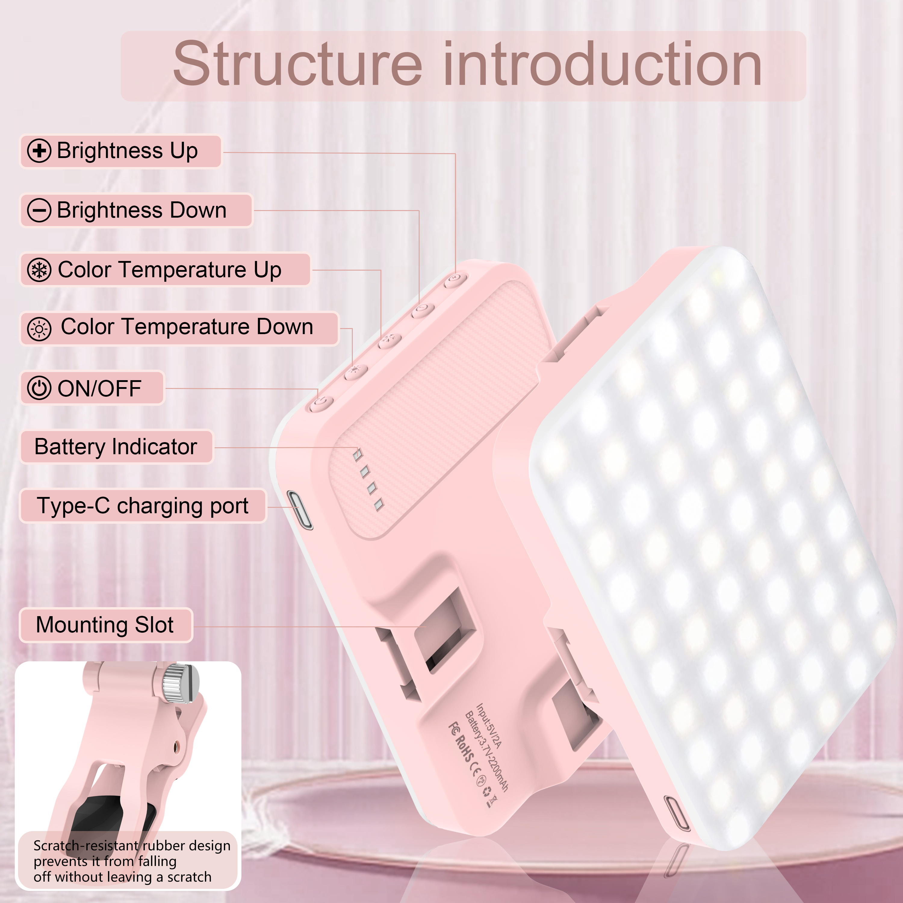 LED Selfie Light 60 High Power - Photography Lighting Equipment ulasan dan harga