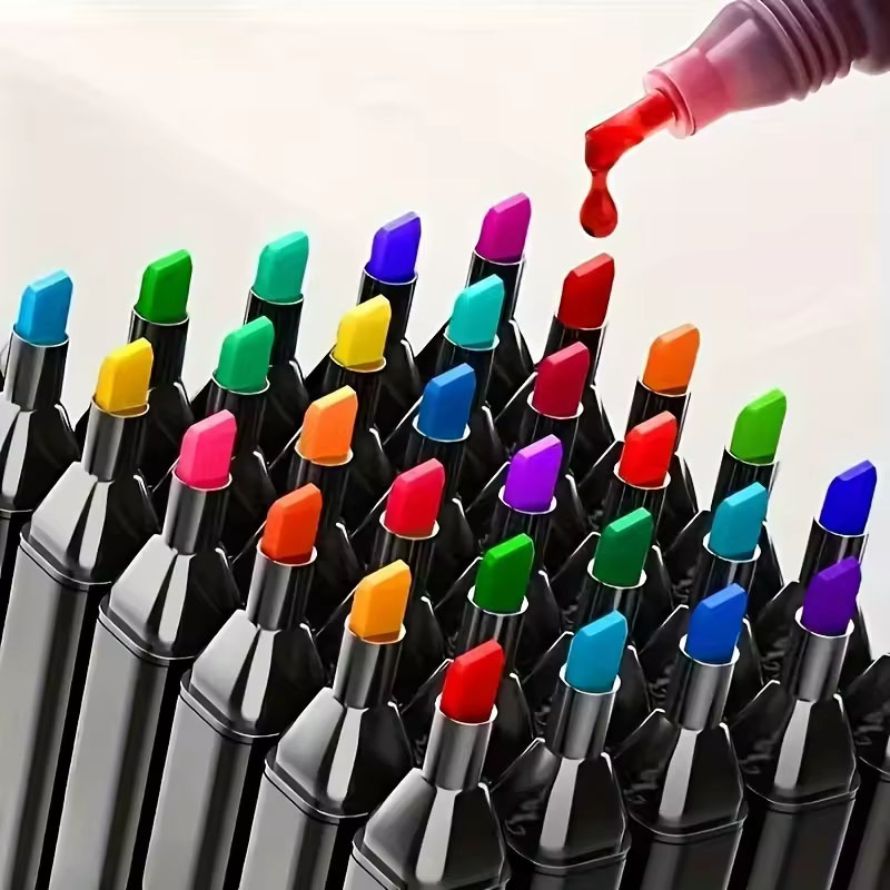 48 Colour Double Headed Oily M - Coloured Gel Set ulasan dan harga