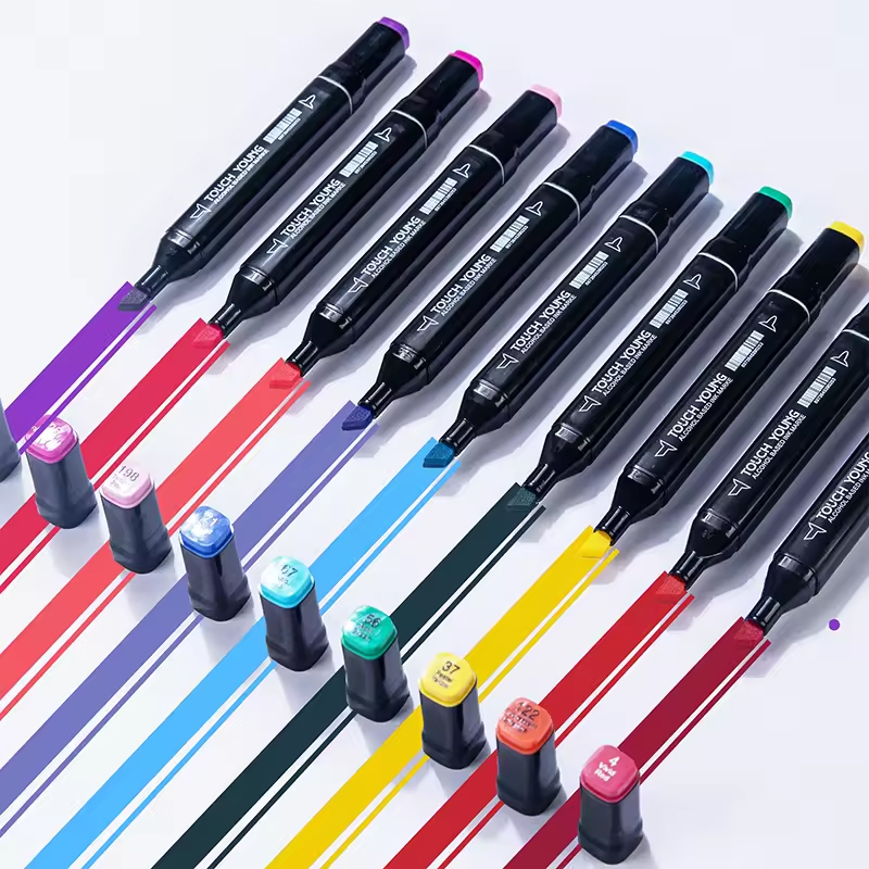 48 Colour Double Headed Oily M - Coloured Gel Set ulasan dan harga