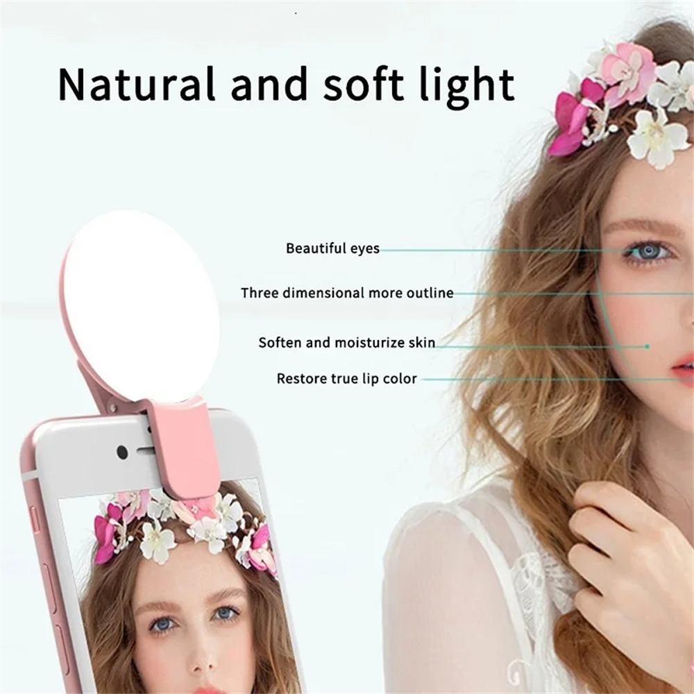 Portable Ring Light Clip Porta - Photography Lighting Continuous ulasan dan harga