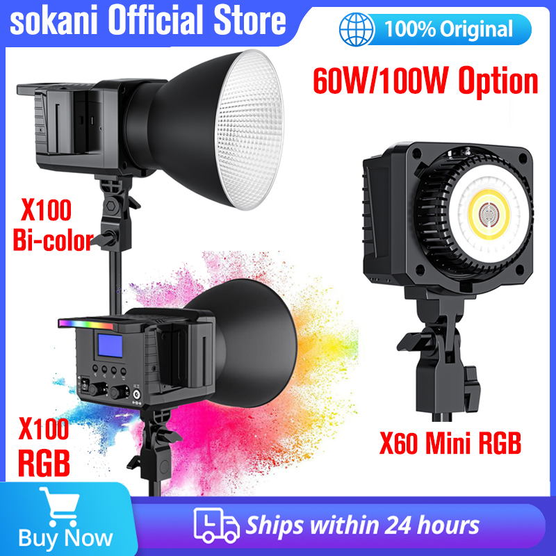 Sokani X100 / X60 Mini RGB Bi- - Photography Lighting Continuous ulasan dan harga