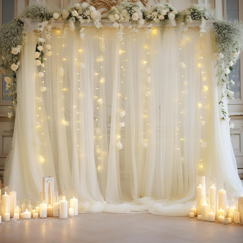 3x3m Tulle Backdrop Curtains,  - Photography Lighting Options ulasan dan harga