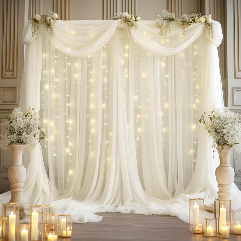 3x3m Tulle Backdrop Curtains,  - Photography Lighting Options ulasan dan harga
