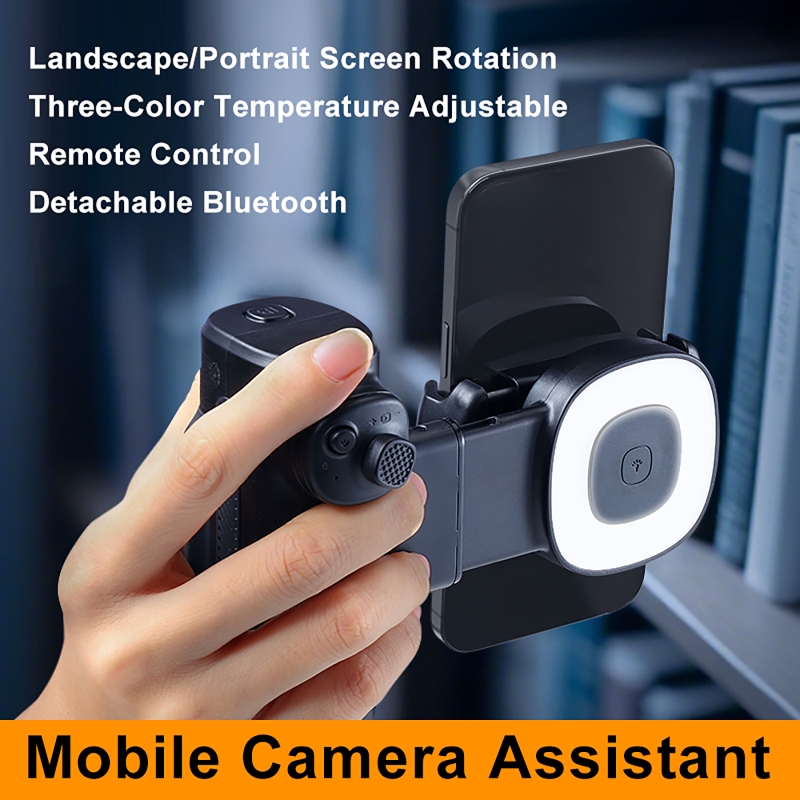Bluetooth Selfie Handle with F - Photography Mobile Lighting ulasan dan harga