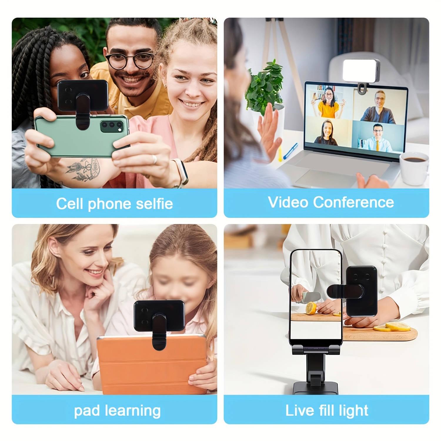 Clip-On Mobile Phone Fill Ligh - Photography Lighting Options ulasan dan harga