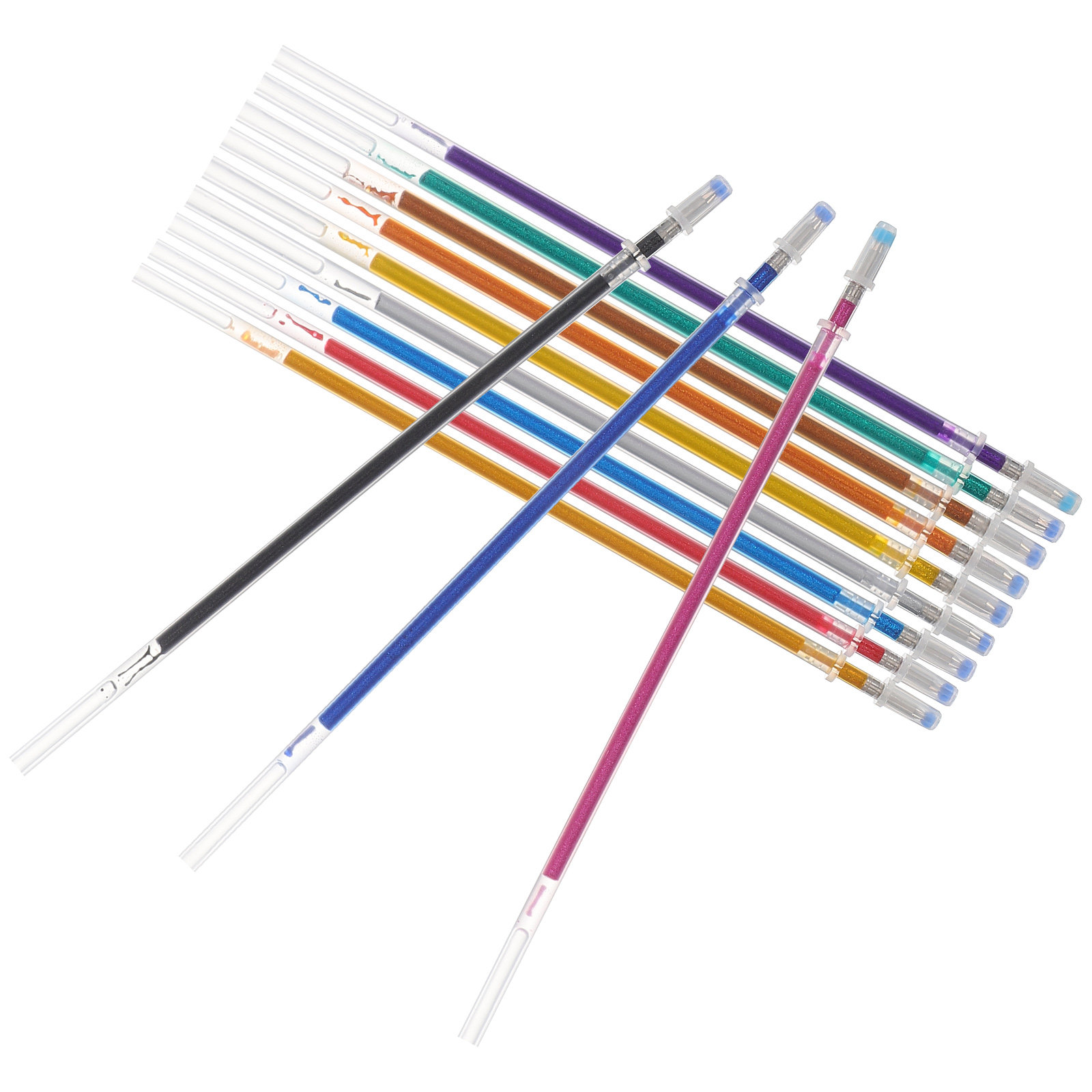 12Pcs Office Pen Refills Gel I - Coloured Gel Set ulasan dan harga