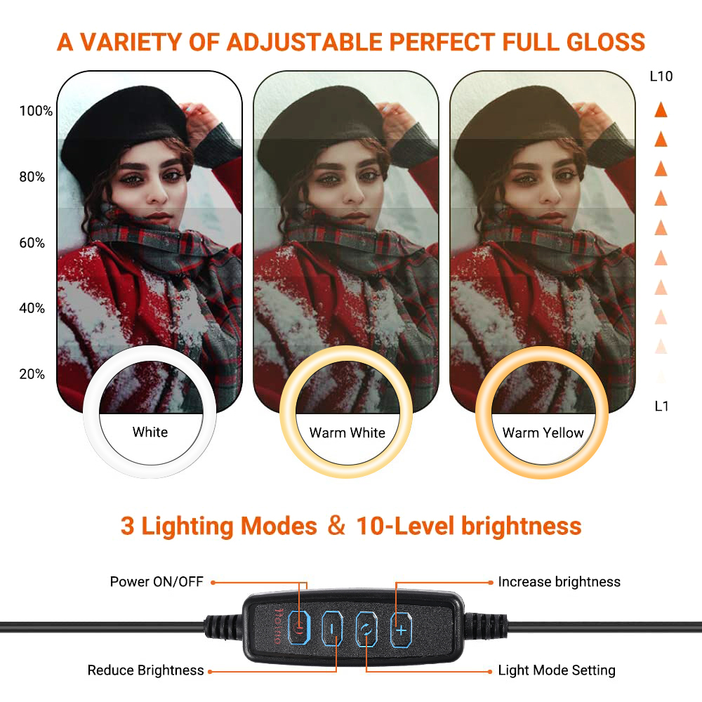 26cm 10 inch Led Ring Selfie L - Photography Lighting Continuous ulasan dan harga