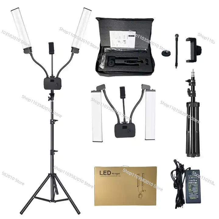 Foldable double arm filling li - Photography Mobile Lighting ulasan dan harga