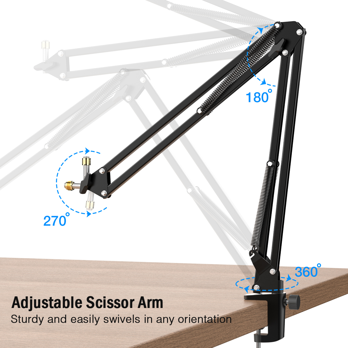 FIFINE Microphone Arm Boom,Adj - Boom Arm Stand ulasan dan harga