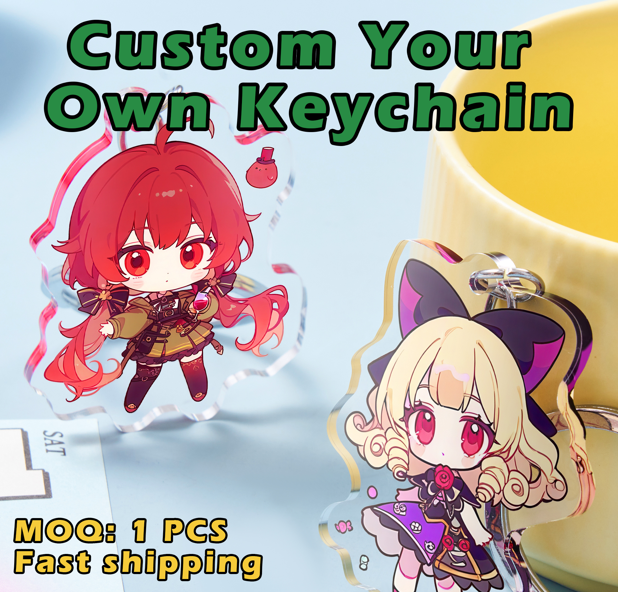 Custom Acrylic Keychain Cartoo - Photography Lighting Equipment ulasan dan harga