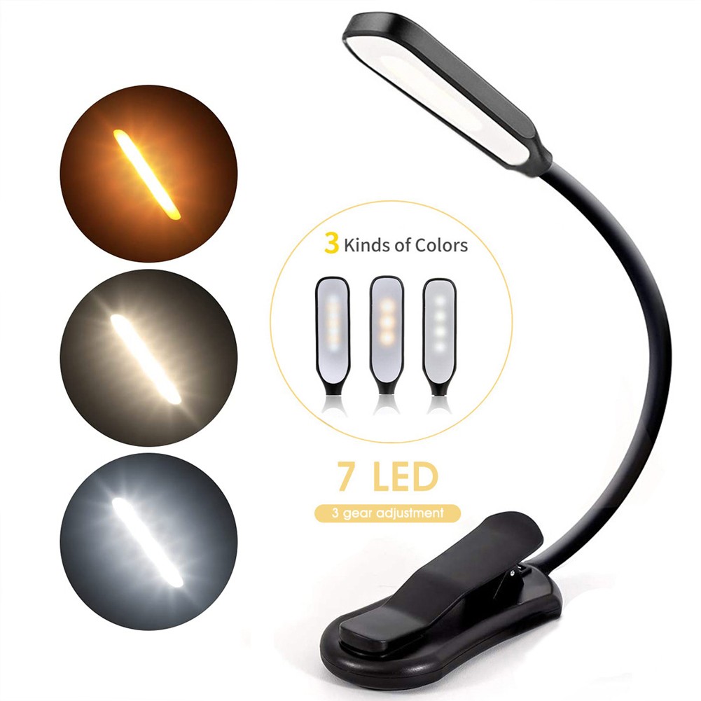 7 LED Book Light USB Rechargea - Photography Lighting Book ulasan dan harga
