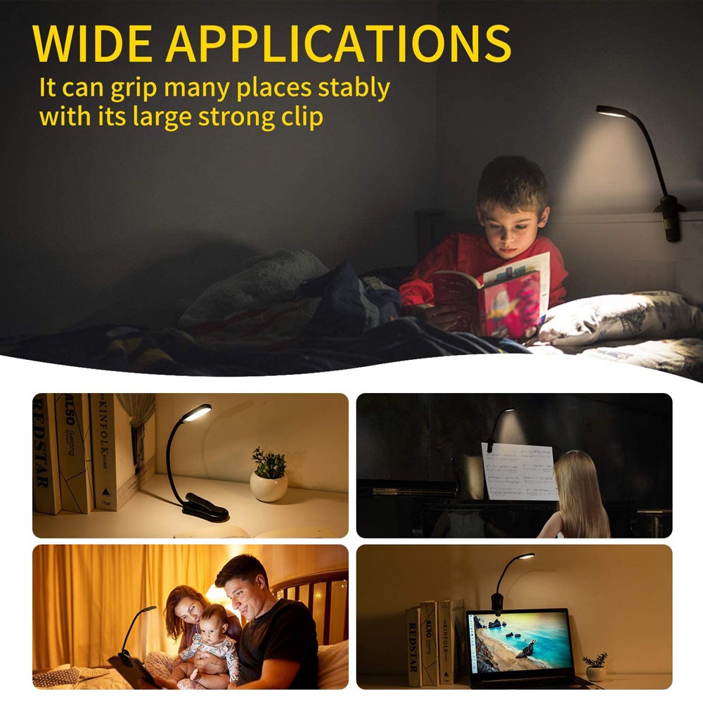 7 LED Book Light USB Rechargea - Photography Lighting Book ulasan dan harga