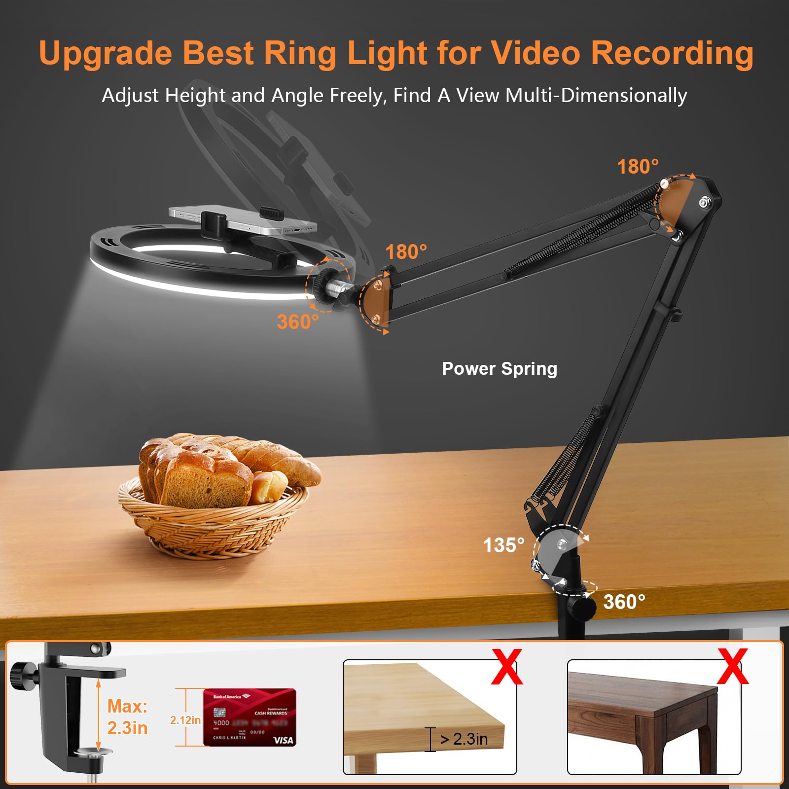 Nice Overhead Tripod With Ring - Photography Lighting Equipment ulasan dan harga