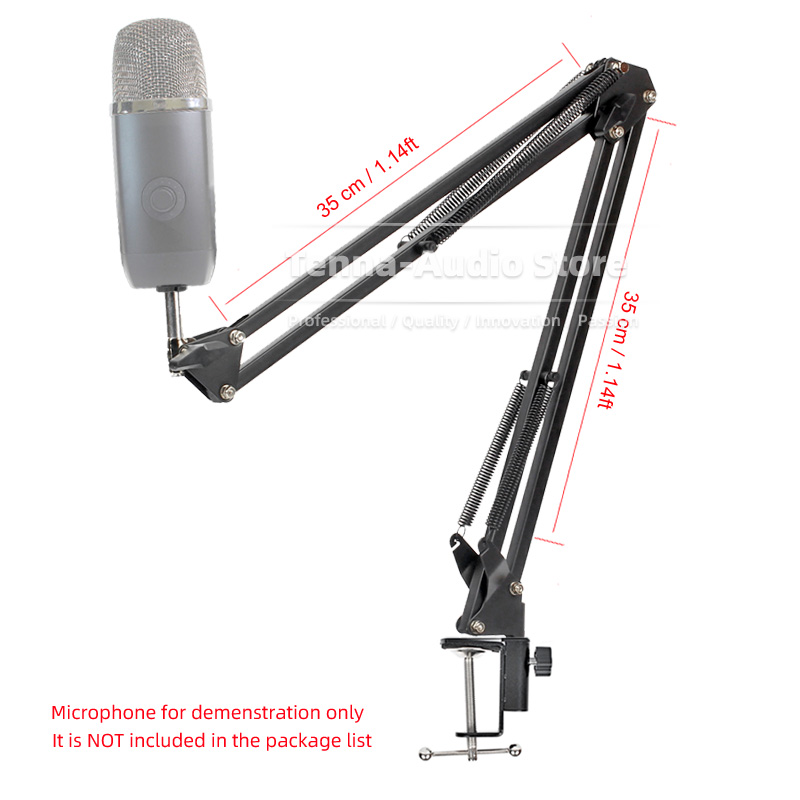 Desktop Clamp Suspension Mic B - Boom Arm Stand ulasan dan harga