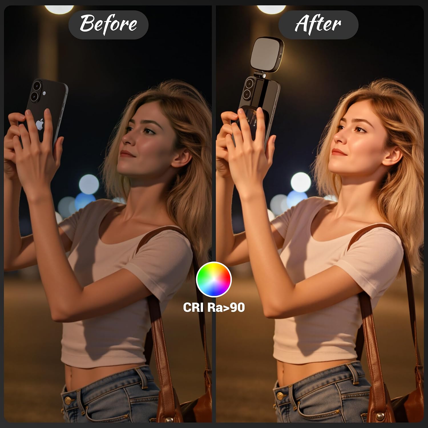 Magnetic Selfie Light for Phon - Photography Lighting Reference ulasan dan harga