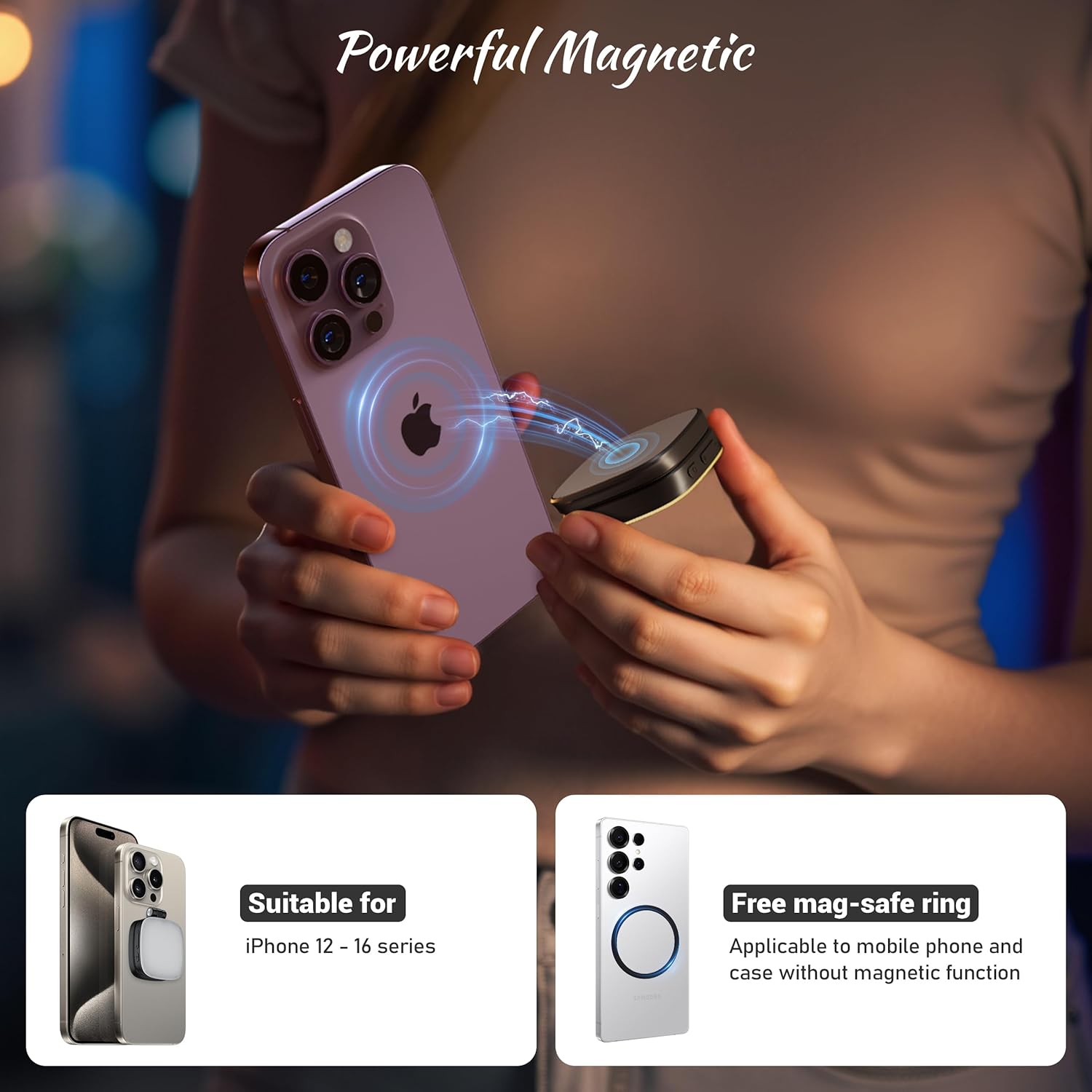 Magnetic Selfie Light for Phon - Photography Lighting Reference ulasan dan harga