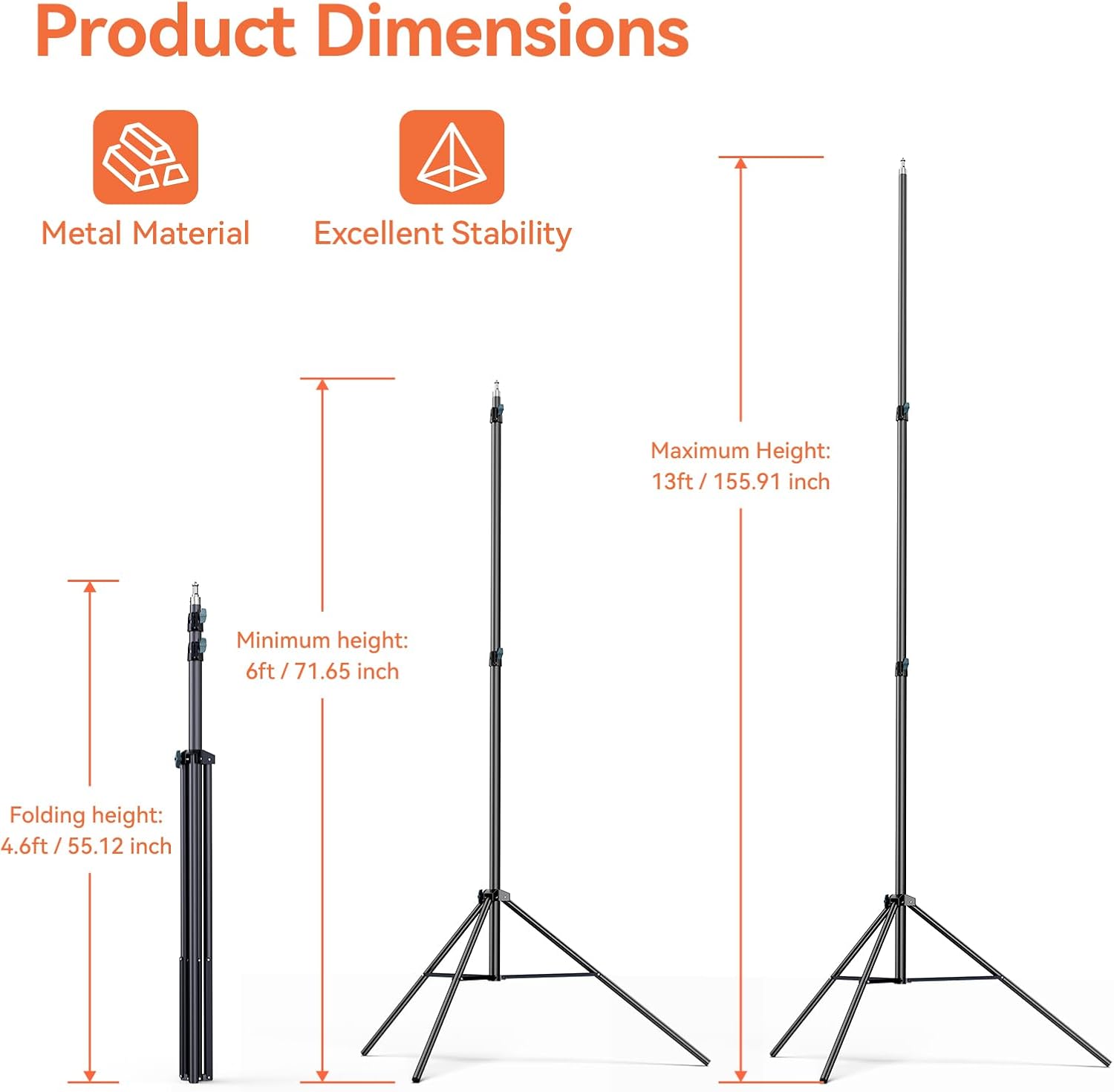 13ft Heavy Duty Light Stand fo - Photography Lighting Reference ulasan dan harga