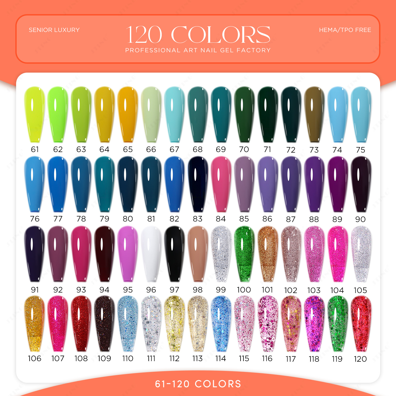 New 120 Color Series Nail Poli - Coloured Gel Set ulasan dan harga