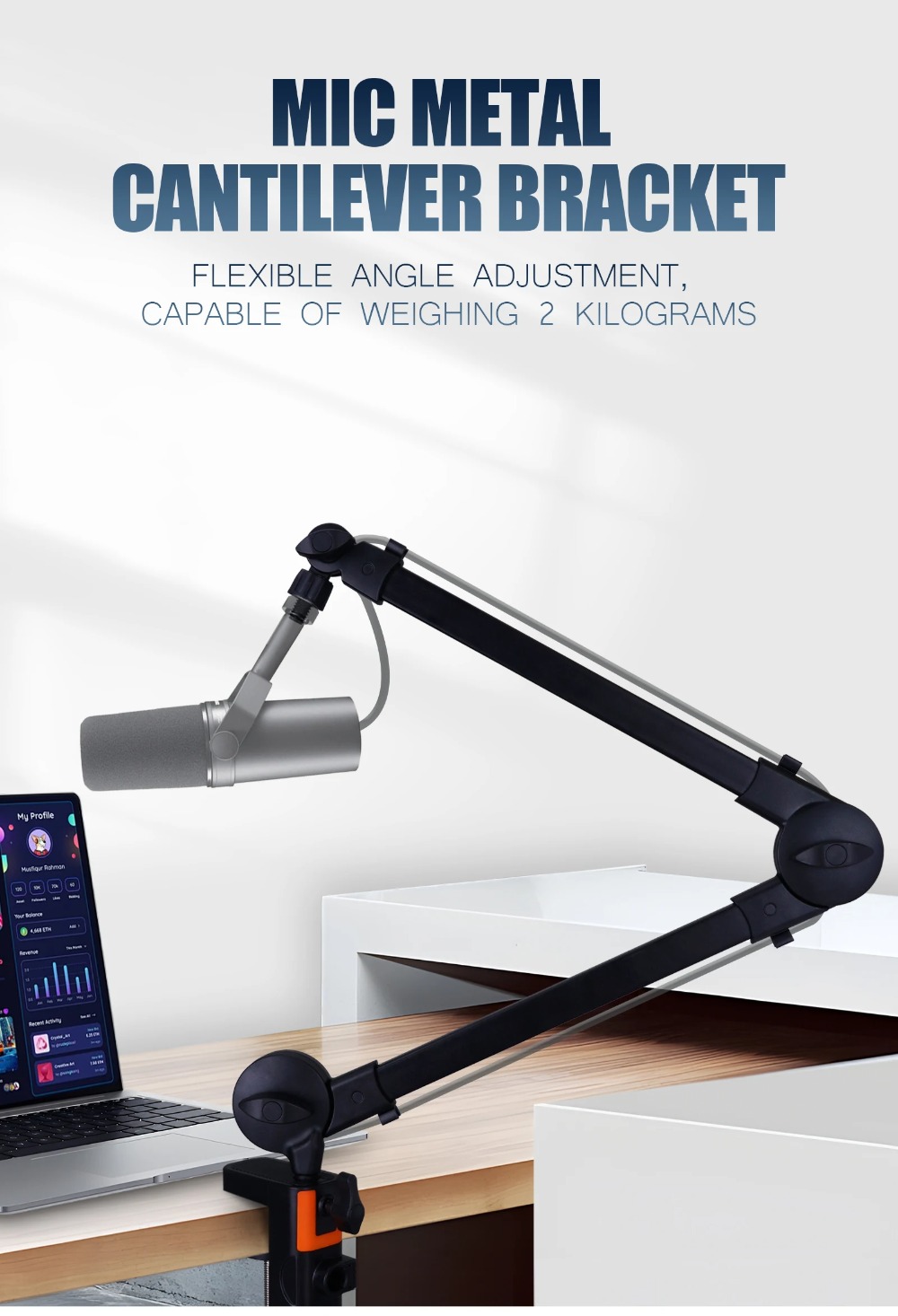 Professional Grade 360° Rotati - Boom Arm Stand ulasan dan harga