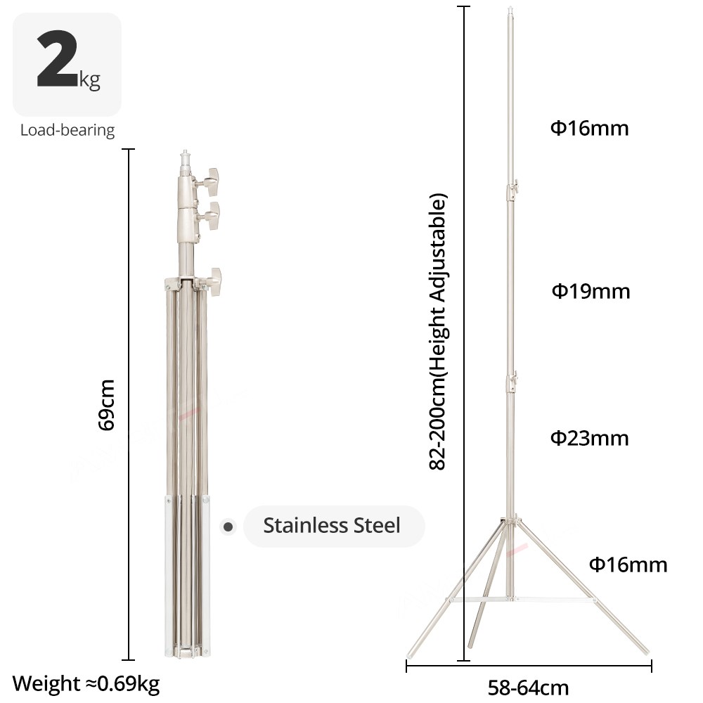 AMBITFUL Stainless Steel 2M He - Photography Lighting For Products ulasan dan harga