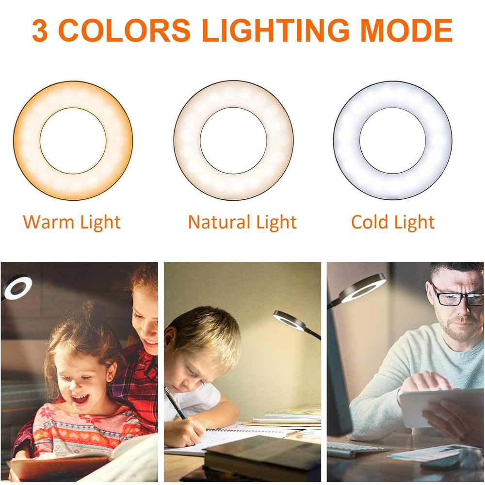 360° Flexible 48 LEDs Desk Lam - Photography Lighting Book ulasan dan harga