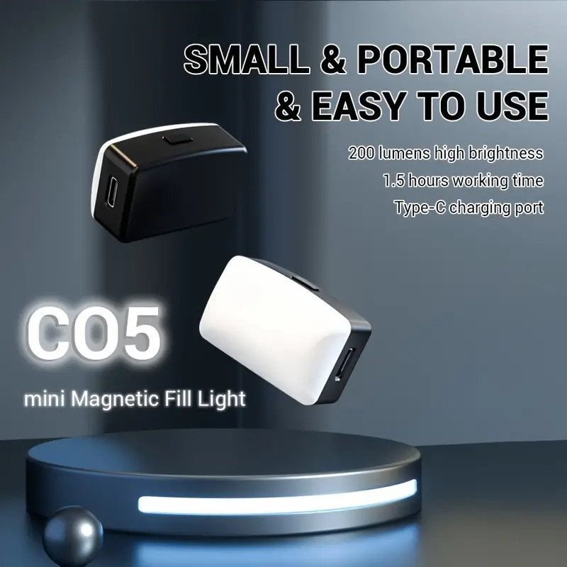Mini Magnetic LED Selfie Light - Photography Mobile Lighting ulasan dan harga