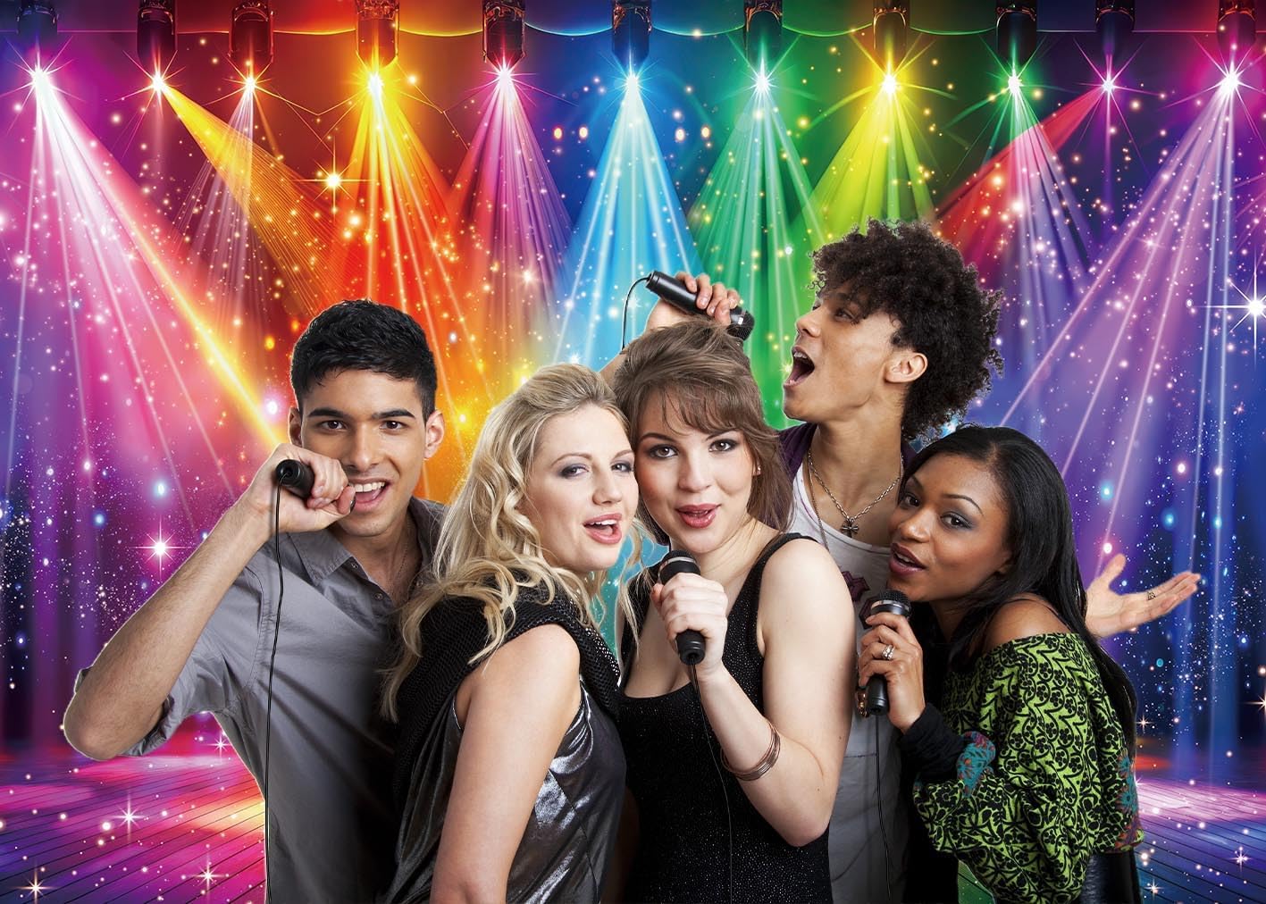 Disco Backdrop 7x5FT Colorful  - Photography Lighting Reference ulasan dan harga