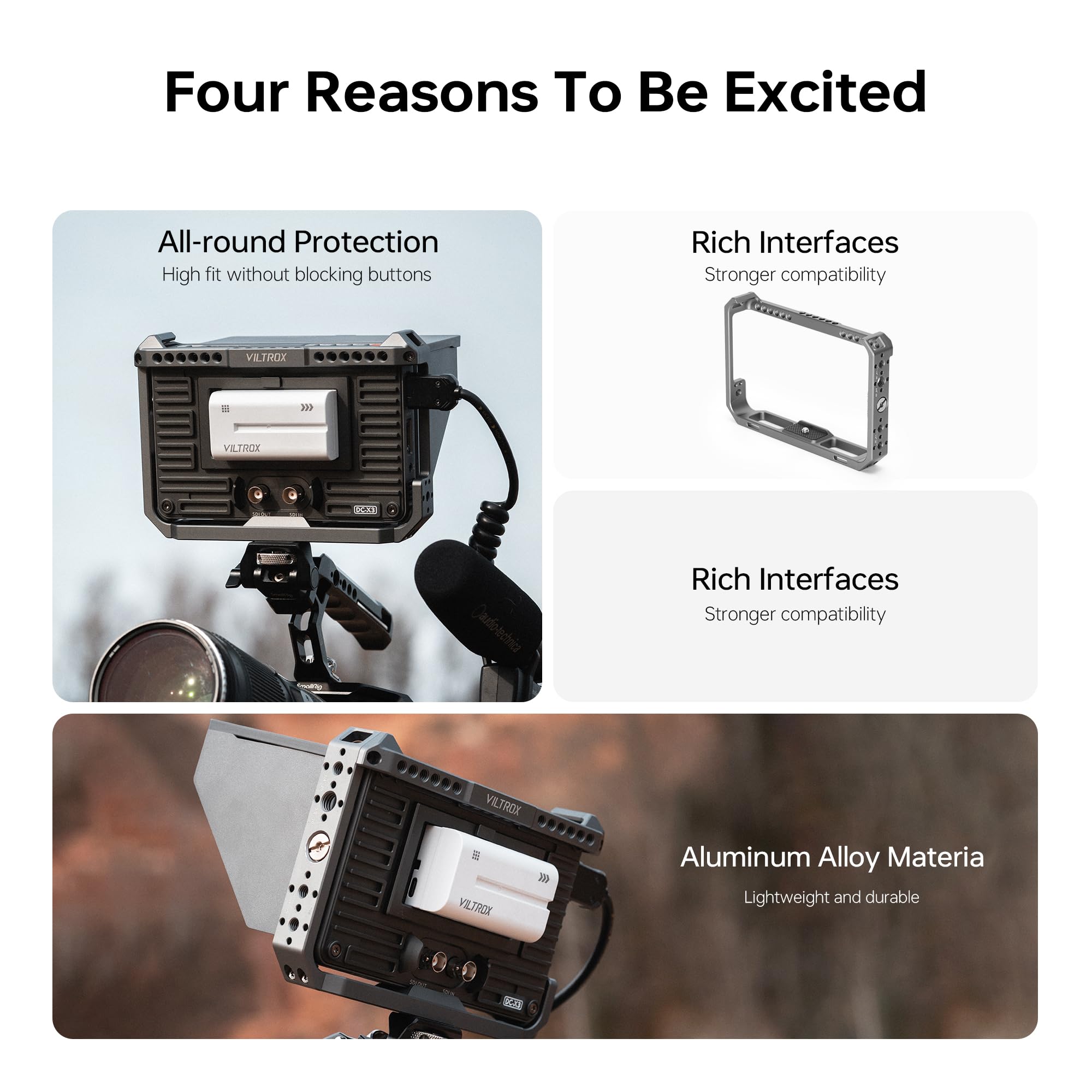 VILTROX Camera Monitor Rig Cag - Photography Lighting Continuous ulasan dan harga
