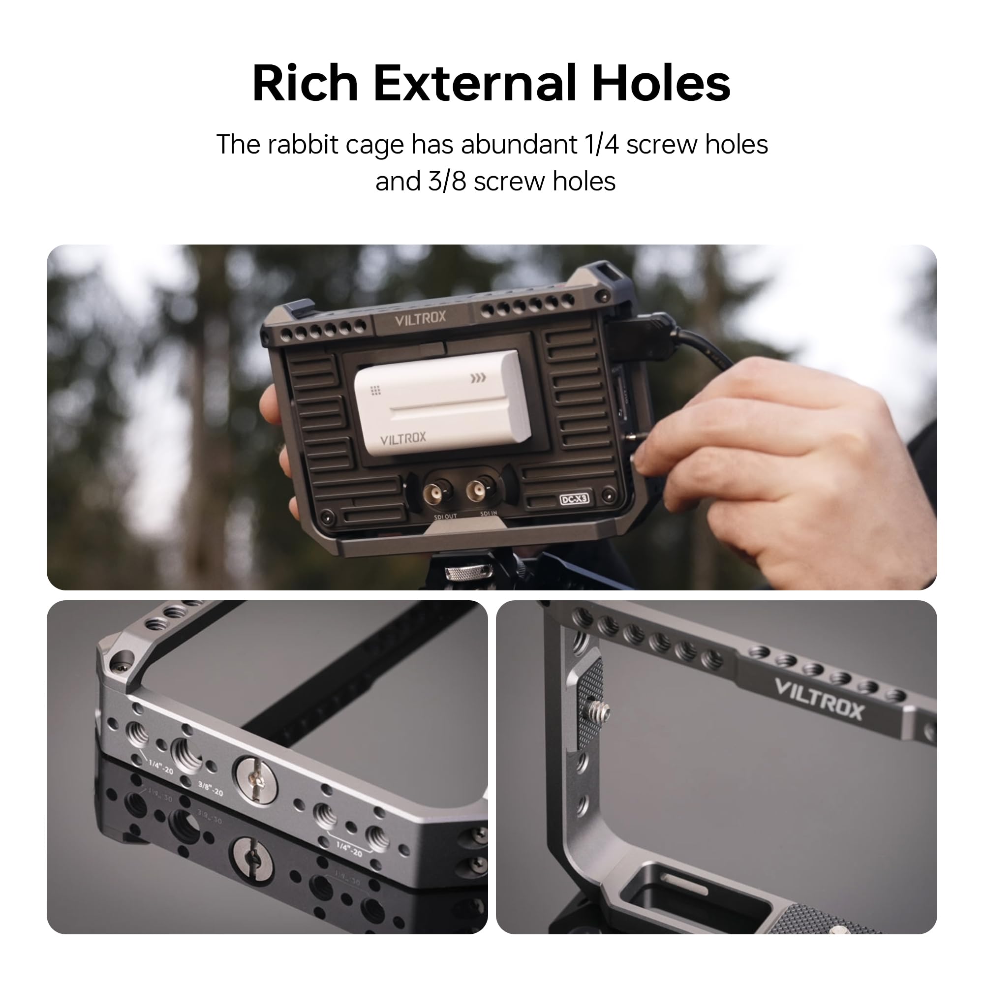VILTROX Camera Monitor Rig Cag - Photography Lighting Continuous ulasan dan harga