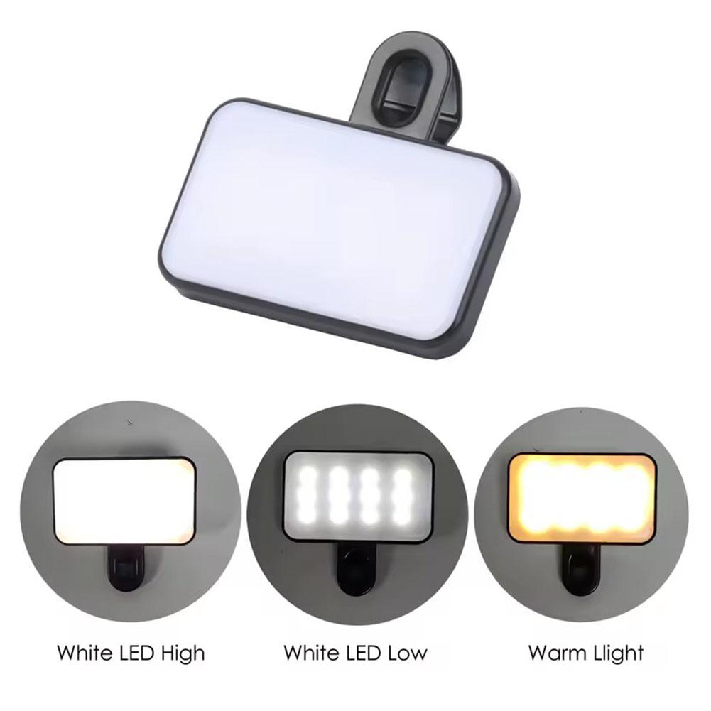 Mini LED Selfie Light 3 Color  - Photography Mobile Lighting ulasan dan harga