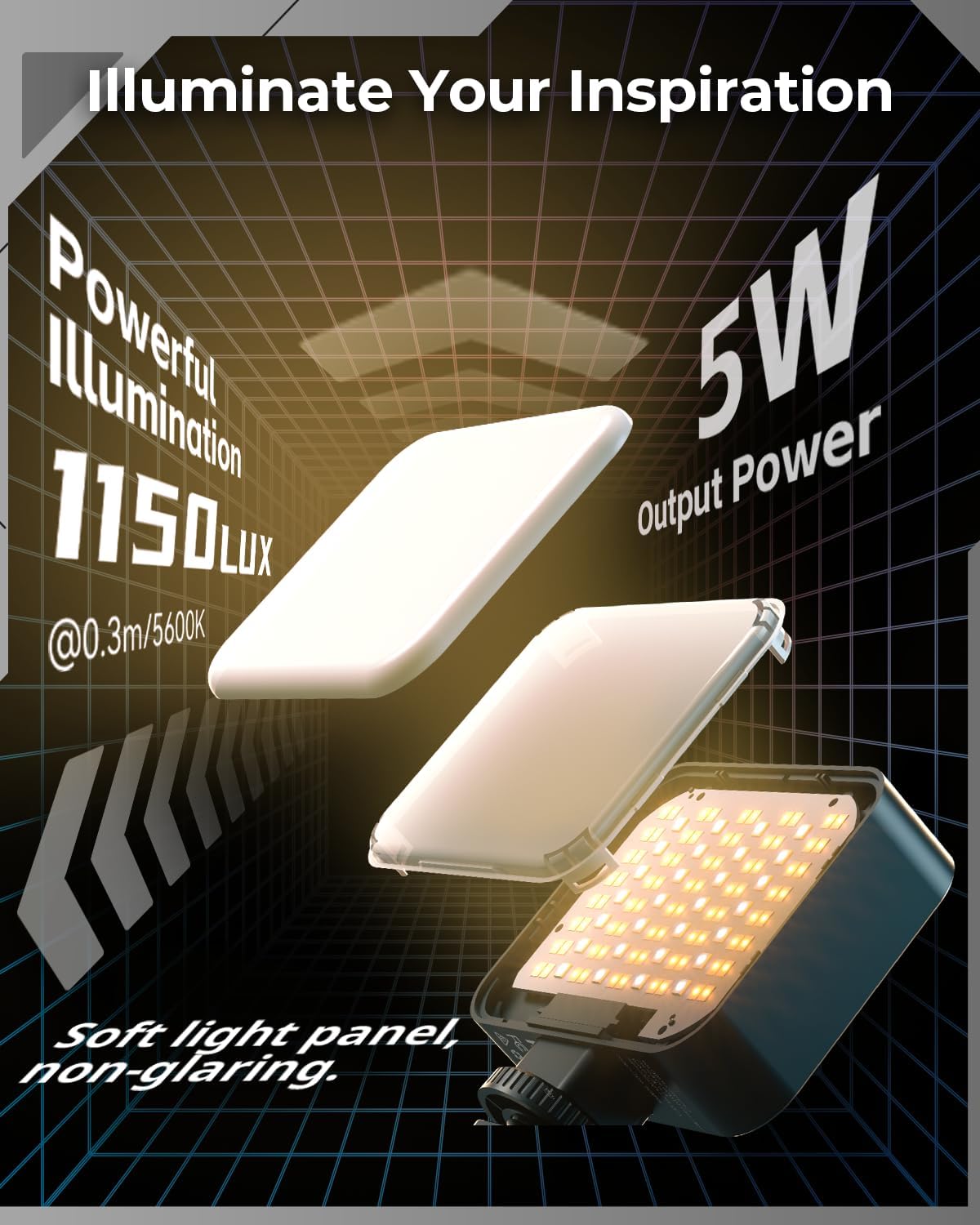 RGB Video Light, P108 Pro Port - Photography Lighting Reference ulasan dan harga