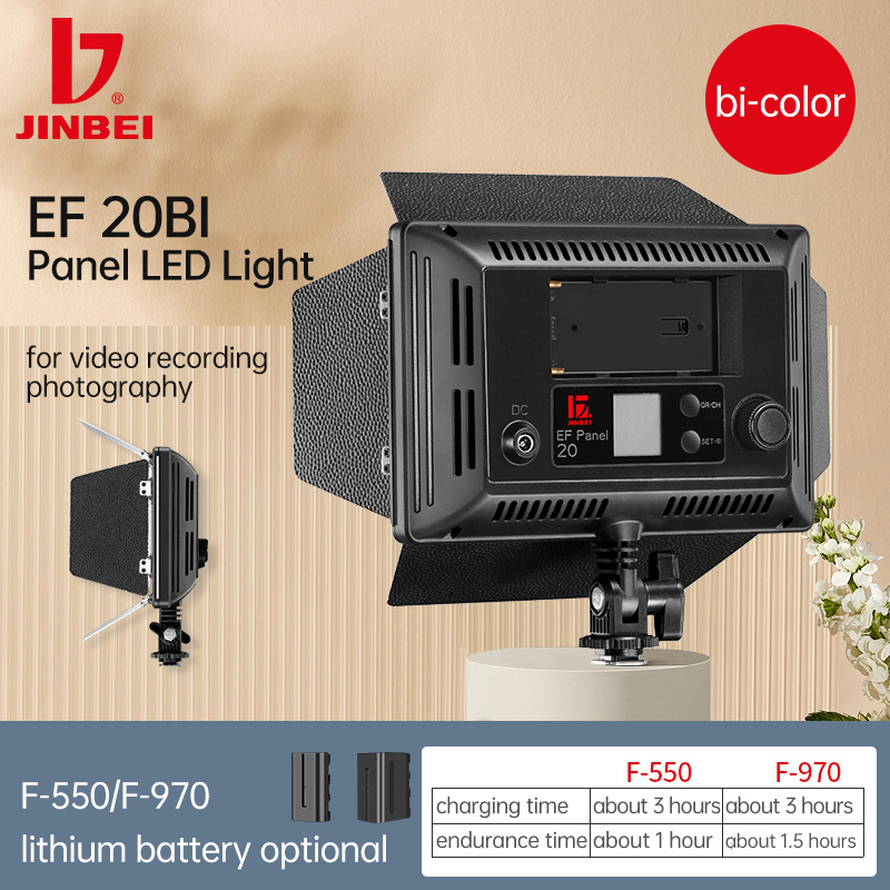 JINBEI EF20BI LED Video Light  - Photography Lighting Options ulasan dan harga