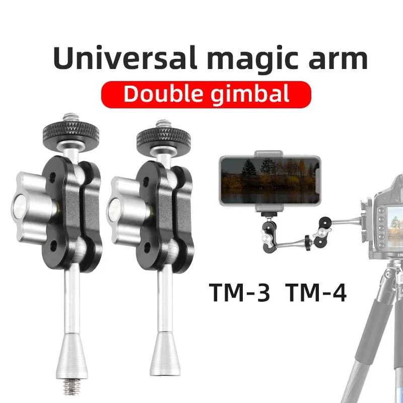 Mini Magic Arm Double Ball hea - Photography Lighting Continuous ulasan dan harga